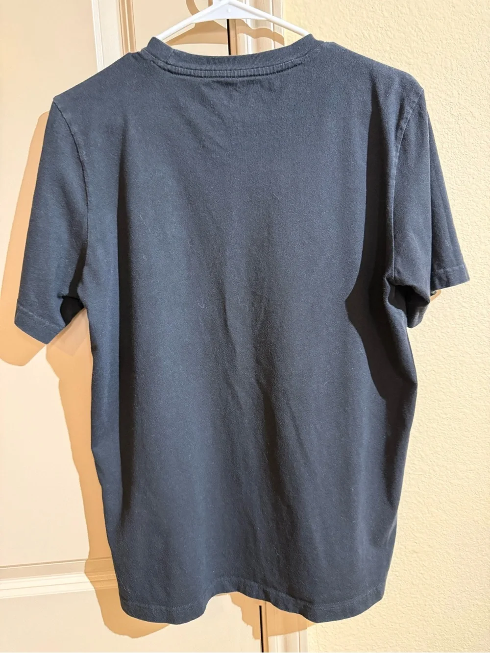 adidas Black Short-Sleeve Tee with Yellow Logo & Blue Graphic